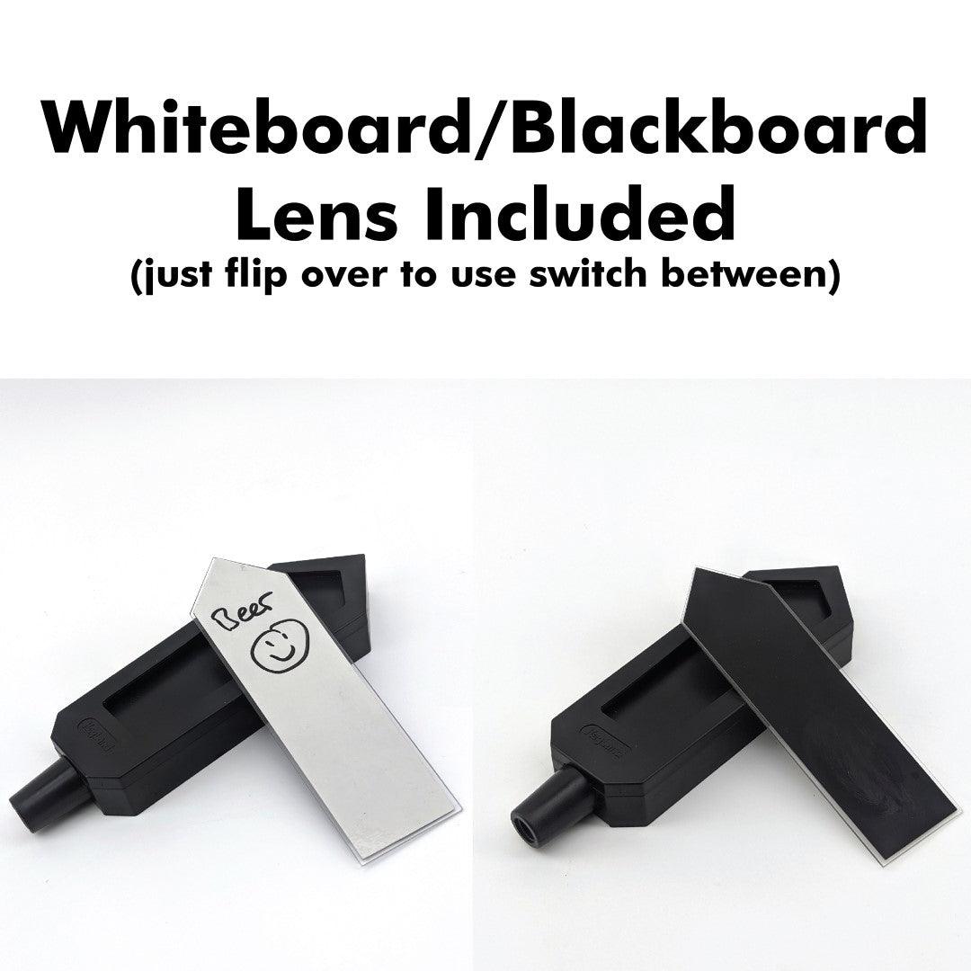 Bishop Tap Handle for Recipe Kits (Clear Lense for Paper, Blackboard Sticker, Whiteboard Sticker) - KegLand
