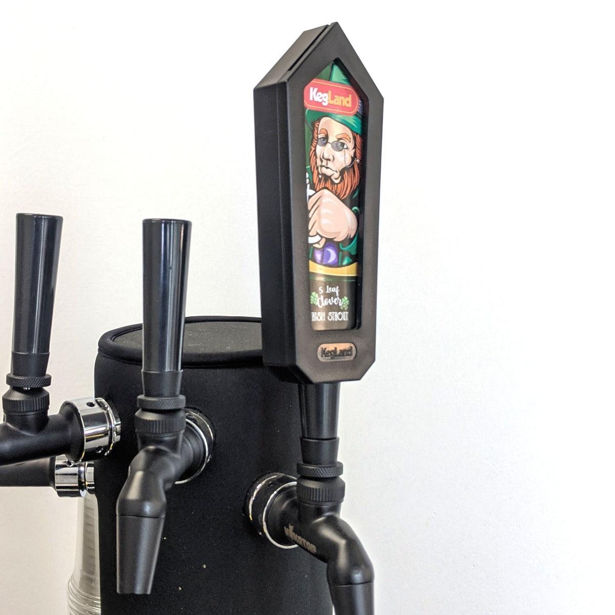 Bishop Tap Handle for Recipe Kits (Clear Lense for Paper, Blackboard Sticker, Whiteboard Sticker) - KegLand