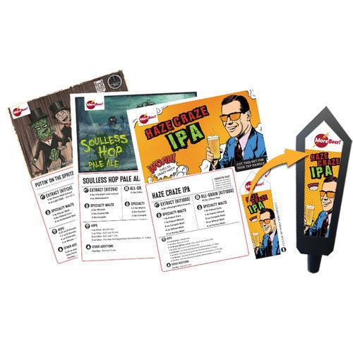 Bishop Tap Handle for Recipe Kits (Clear Lense for Paper, Blackboard Sticker, Whiteboard Sticker) - KegLand