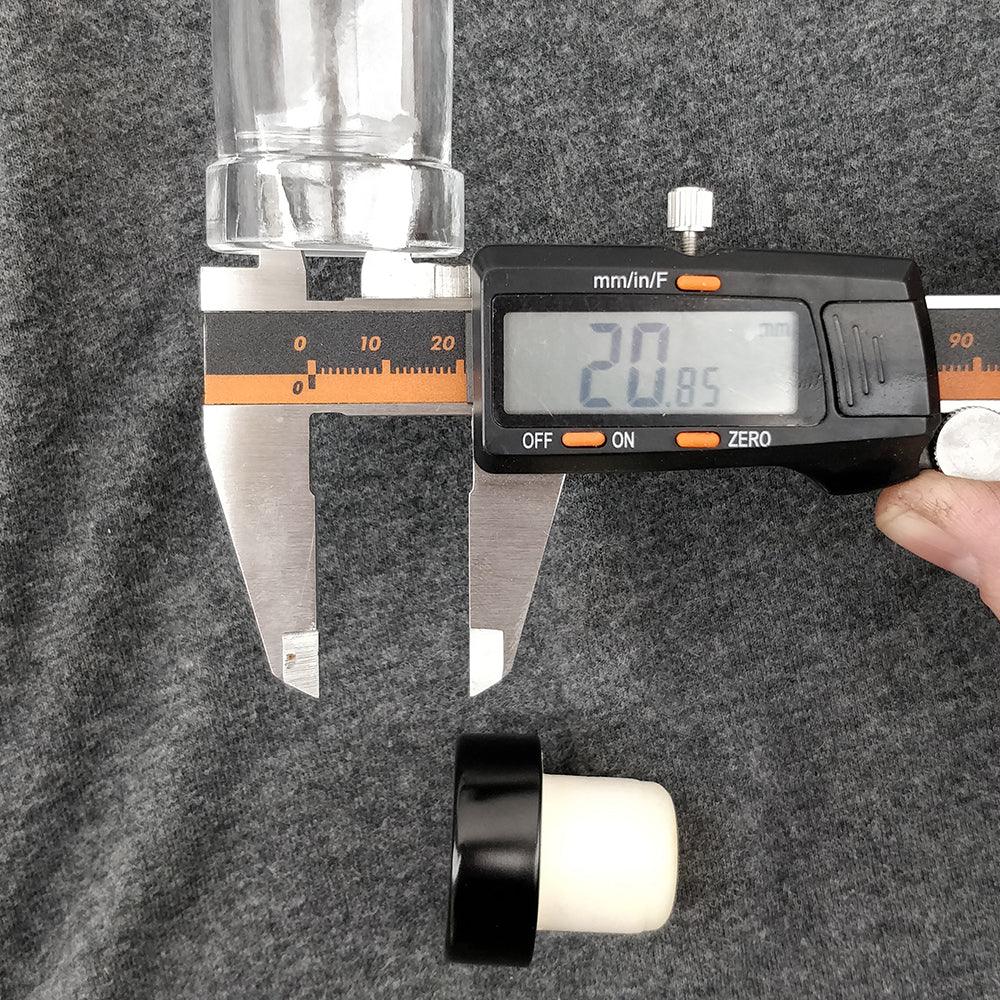 Black Cork Lid Stopper for Spirit Glass Bottle - KegLand