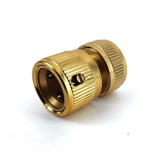 Brass Female Garden Hose Connector x 12mm - 1/2'' Grip Hose Connector - KegLand