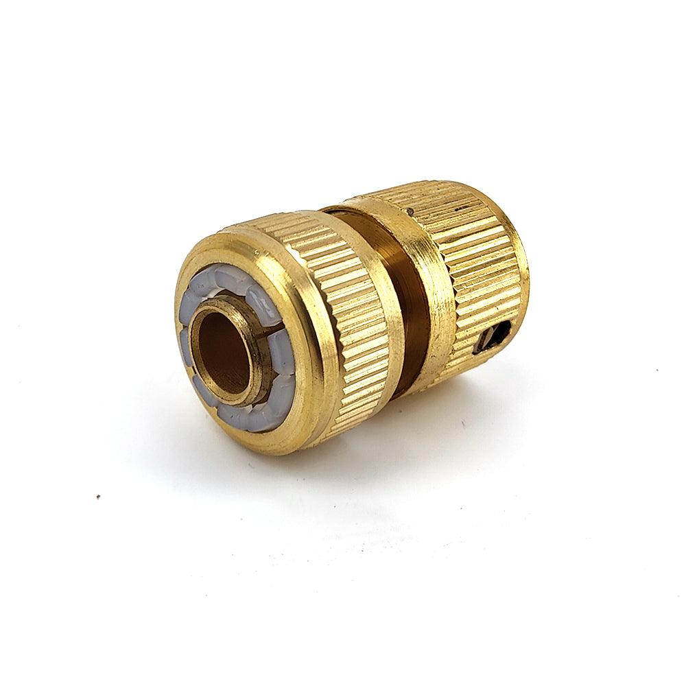 Brass Female Garden Hose Connector x 12mm - 1/2'' Grip Hose Connector - KegLand
