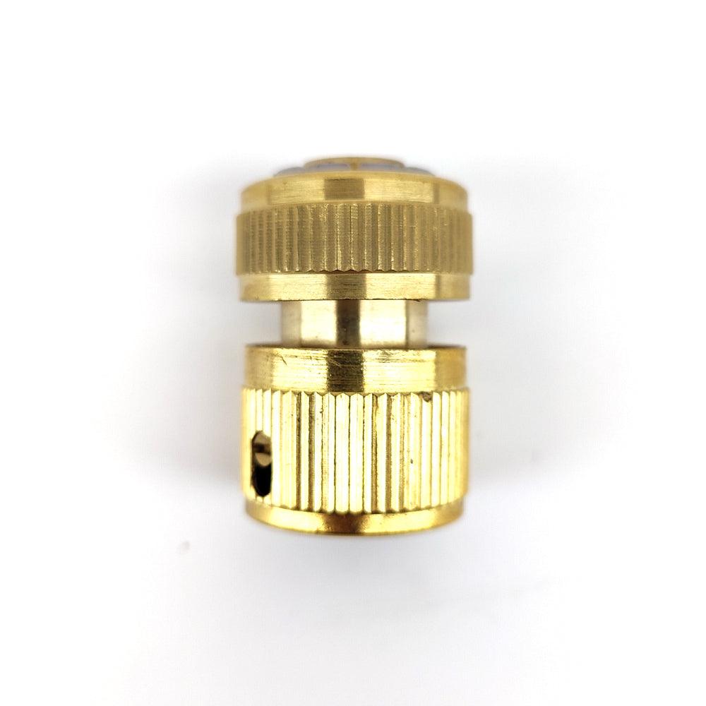 Brass Female Garden Hose Connector x 12mm - 1/2'' Grip Hose Connector - KegLand