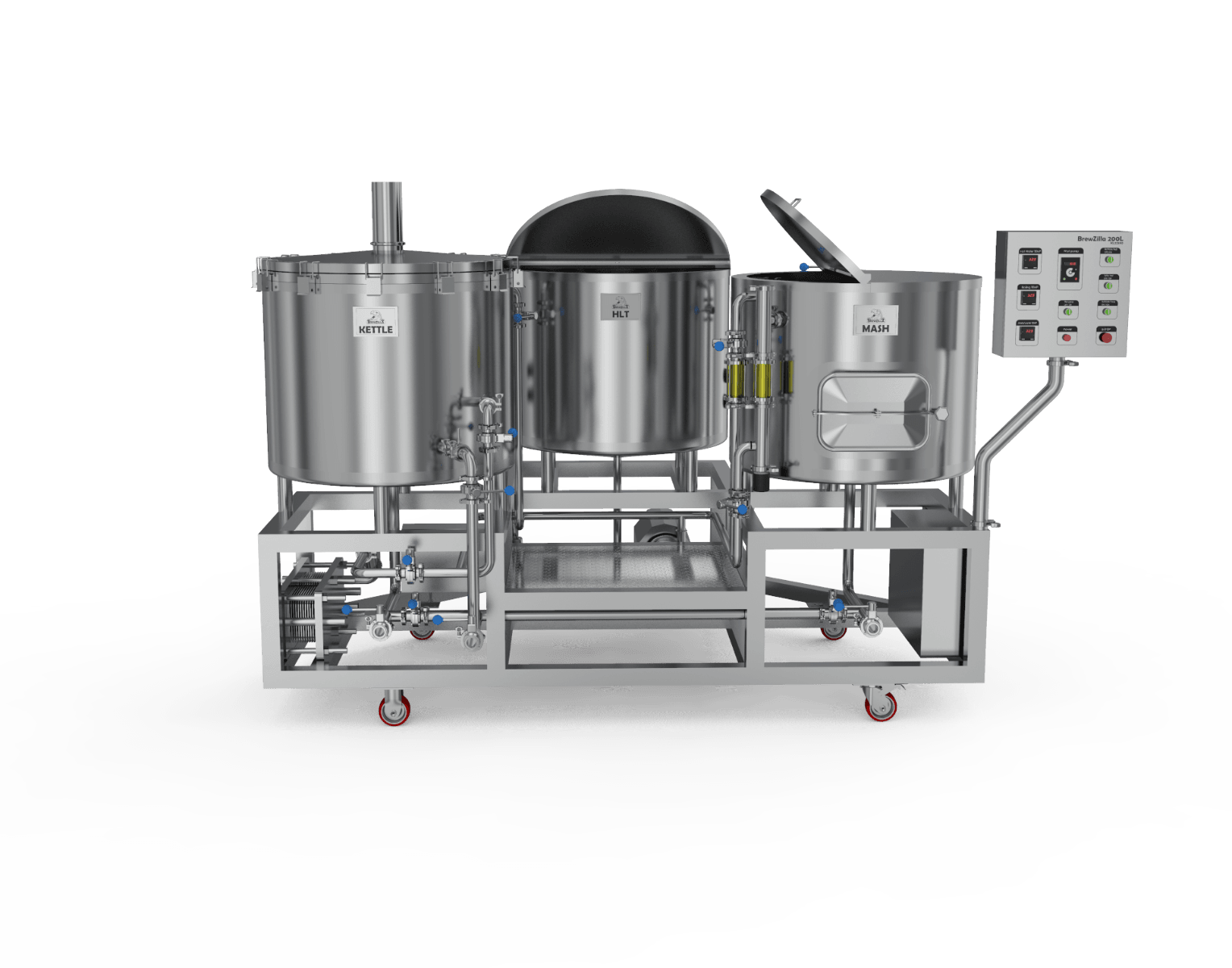 BrewZilla 200L - 3 Vessel Micro-Brewery