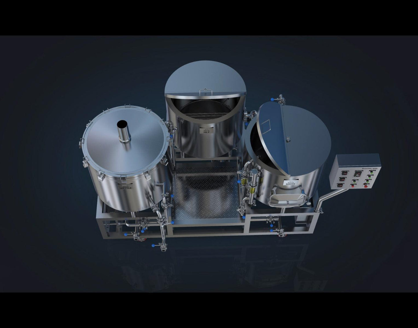 BrewZilla 200L - 3 Vessel Micro-Brewery