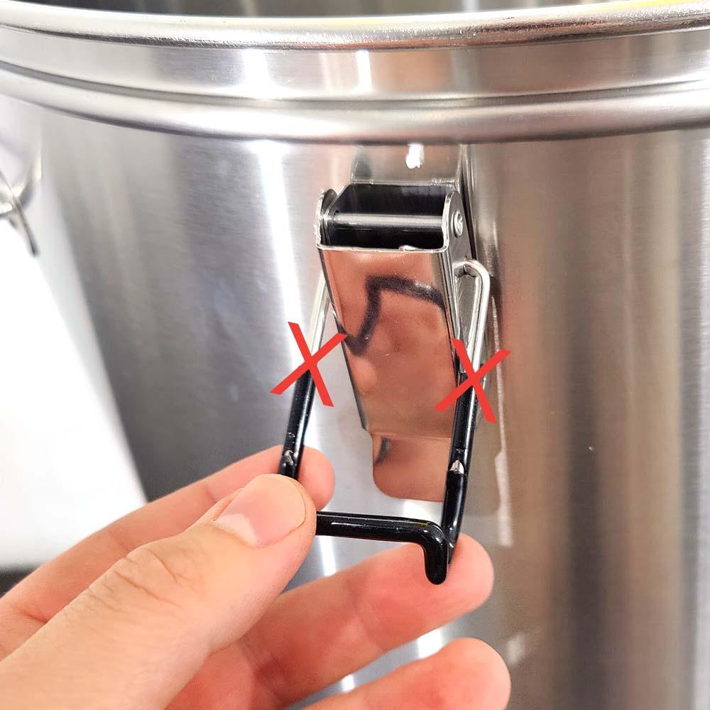 BrewZilla + DigiBoil S.S Adjustable Lid Clamps - Short (4pcs/set) - KegLand