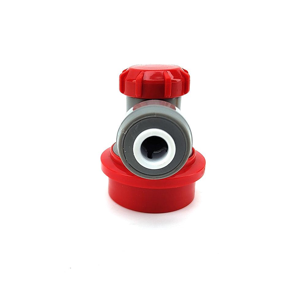 duotight 6.35mm (1/4) x Ball Lock Disconnect - (Grey + Red Gas) - KegLand