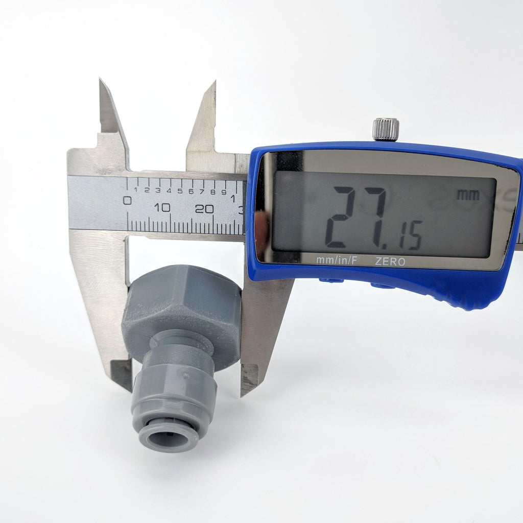 duotight - 8mm (5/16”) Female x 5/8” Female Thread (suits Keg Couplers and Tap Shanks) - KegLand