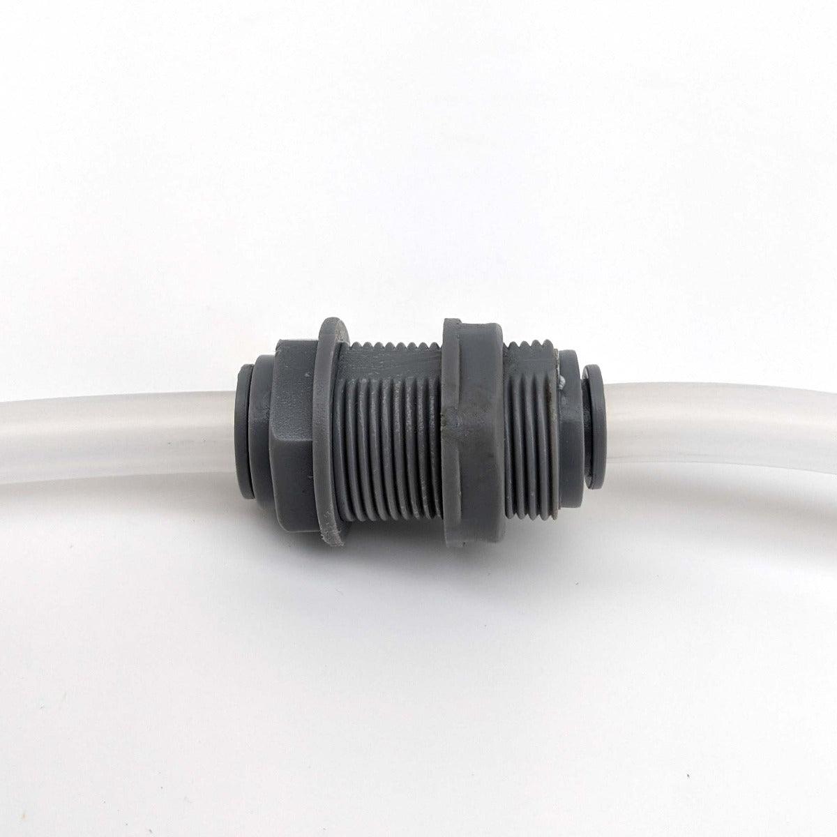 duotight – 8mm (5/16”) Female x 8mm (5/16”) Female Bulkhead with Locknut - KegLand