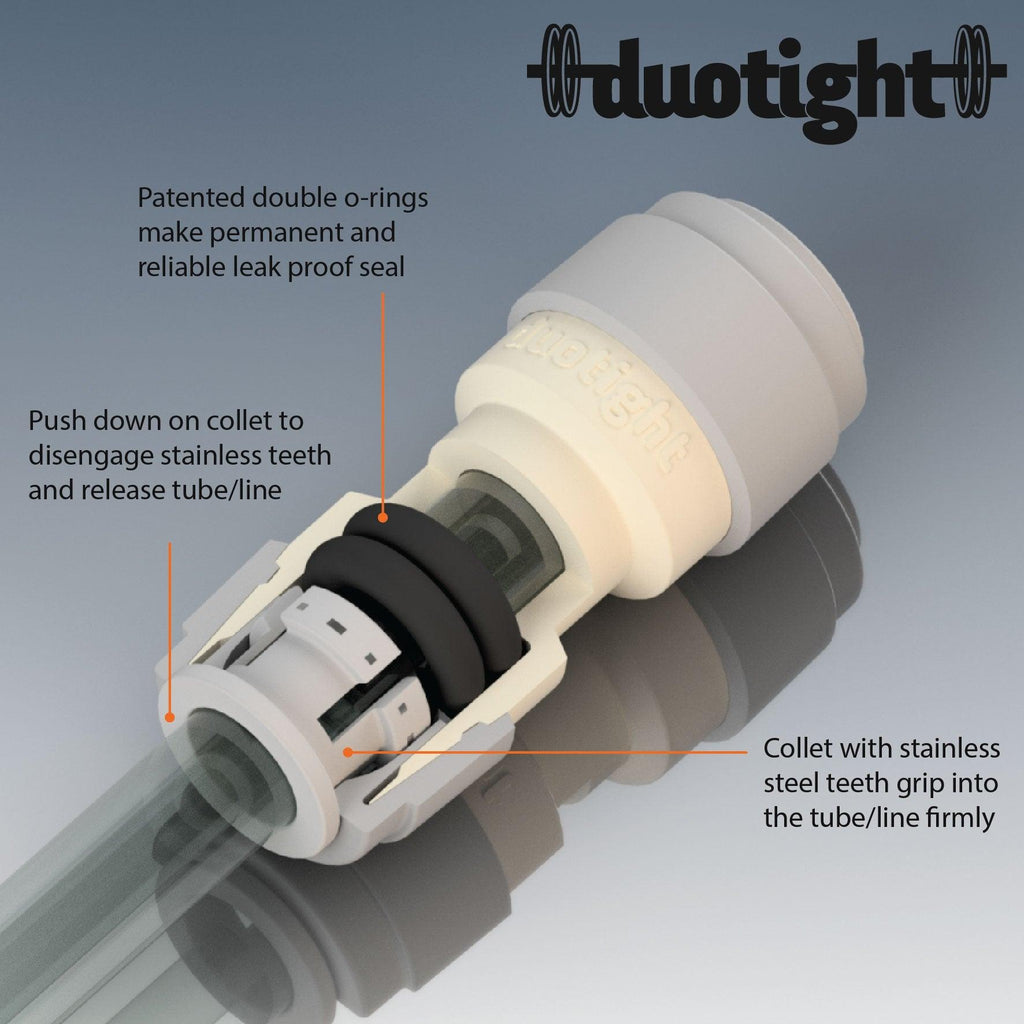 duotight – 8mm (5/16”) Female x 8mm (5/16”) Female Push In Joiner - KegLand