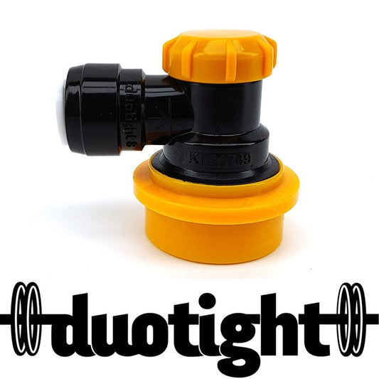 duotight 8mm (5/16) x Ball Lock Disconnect - (Black + Yellow Liquid) - KegLand