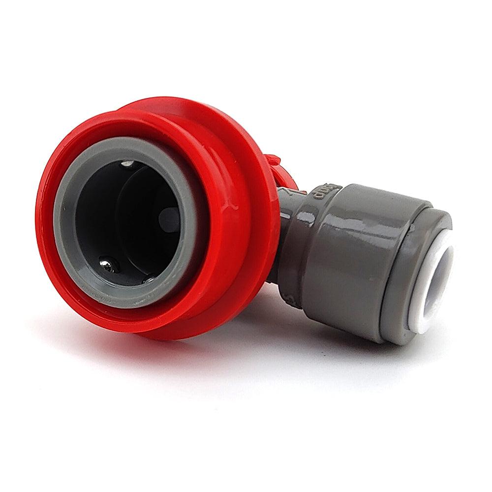 duotight 9.5mm (3.8) x Ball Lock Disconnect - (Grey + Red Gas) - KegLand