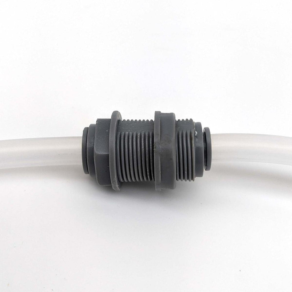 duotight - 9.5mm (3/8”) Female x 9.5mm (3/8”) Female Bulkhead with Locknut - KegLand