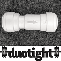 duotight - 9.5mm (3/8”) Female x 9.5mm (3/8”) Female One Way Check Valve (Gas) - KegLand