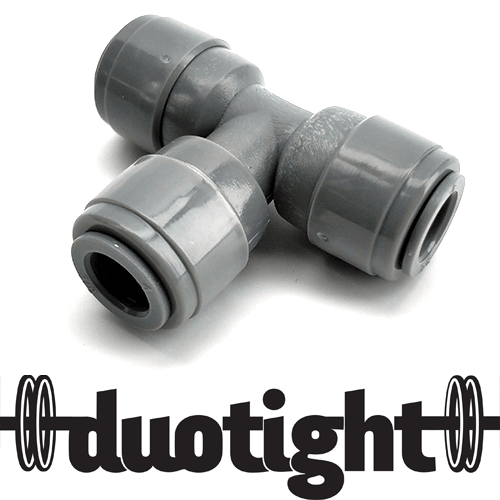 duotight - 9.5mm (3/8”) Female x 9.5mm (3/8”) Female Tee Piece - KegLand