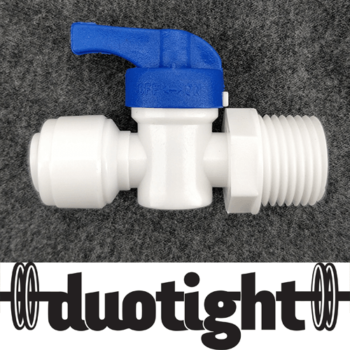 duotight - 9.5mm (3/8”) Female x ½" Male Thread Ball Valve - KegLand