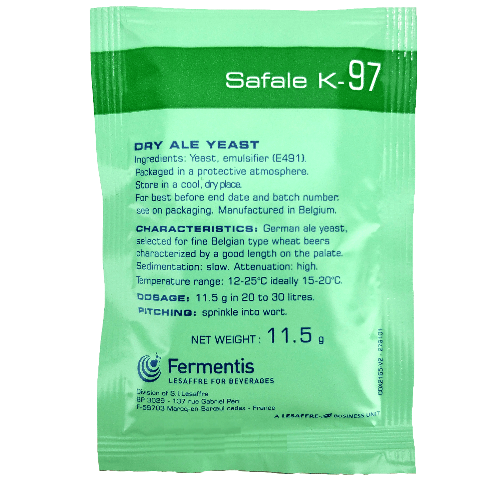Fermentis SafAle K-97 Yeast - 11.5g