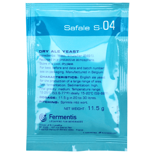 Fermentis SafAle S-04 Yeast - 11.5g