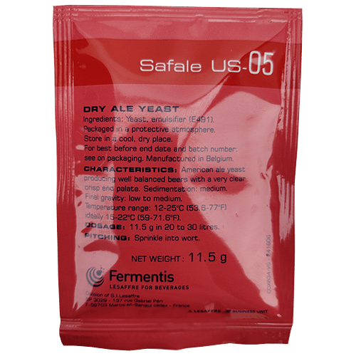 Fermentis SafAle US-05 Yeast - 11.5g