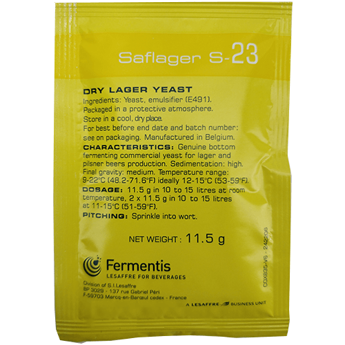 Fermentis SafLager S-23 Yeast - 11.5g