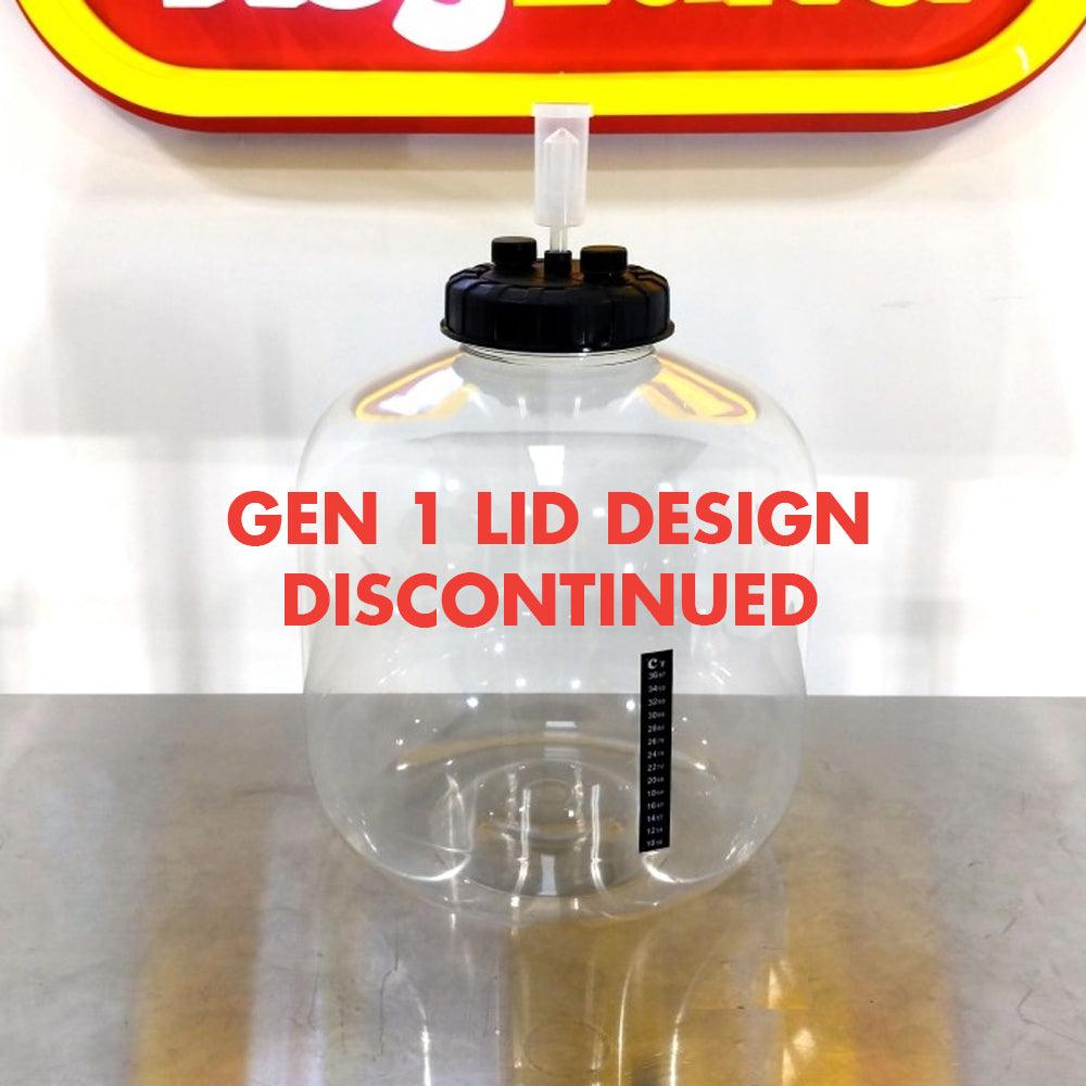 FermZilla - Flat Bottom 30L (7.9 Gal) Fermenter-including Air Lock,Tap and Sticker Thermometer - KegLand