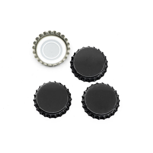 Crown Caps 29 mm Black 100pcs