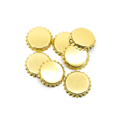 Crown Caps 26 mm Gold 100pcs