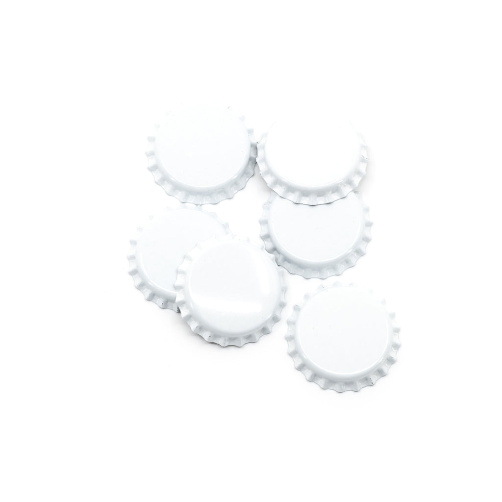 Crown Caps 26 mm White 100pcs