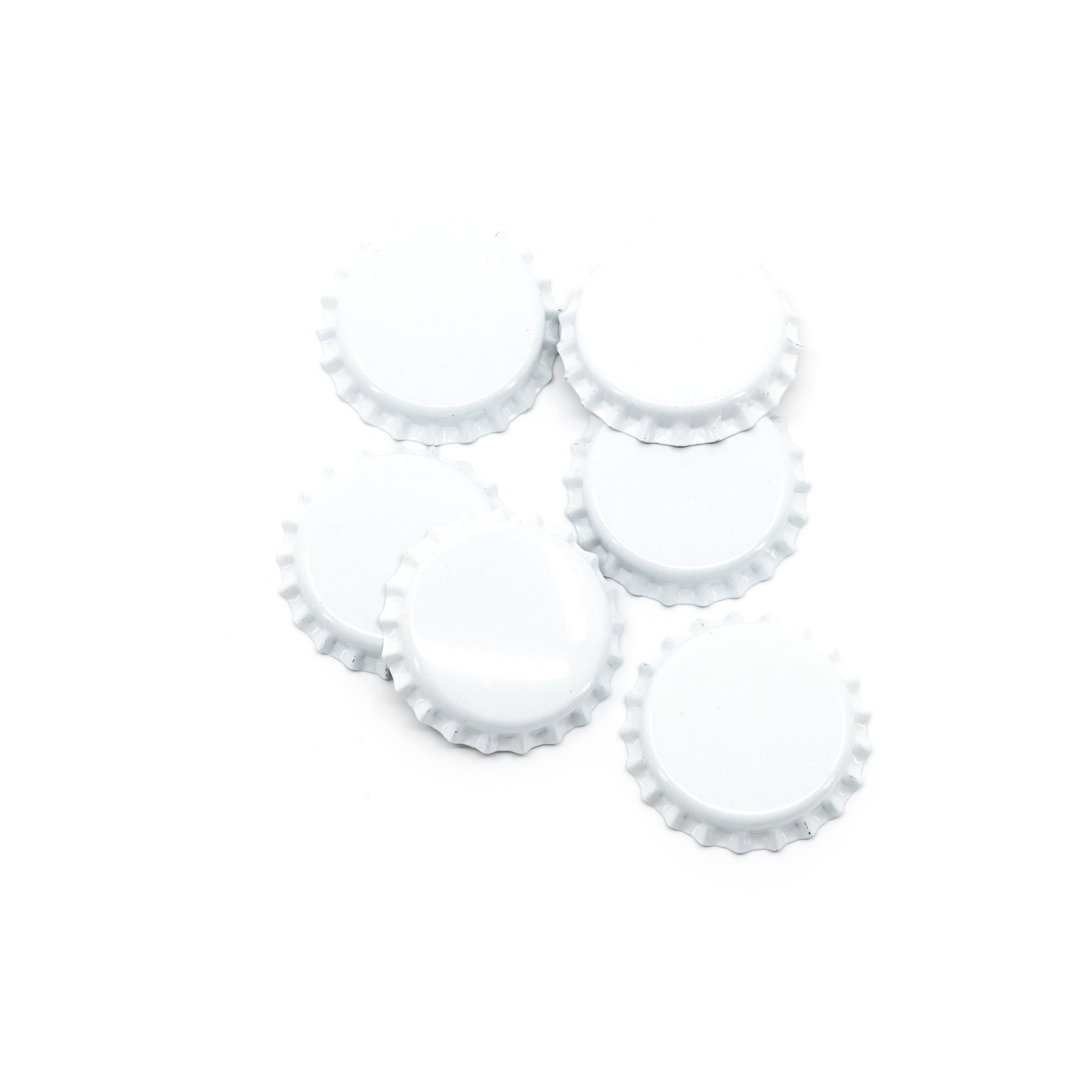 Crown Caps 26 mm White 100pcs