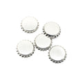 Crown Caps 26 mm Silver 100pcs