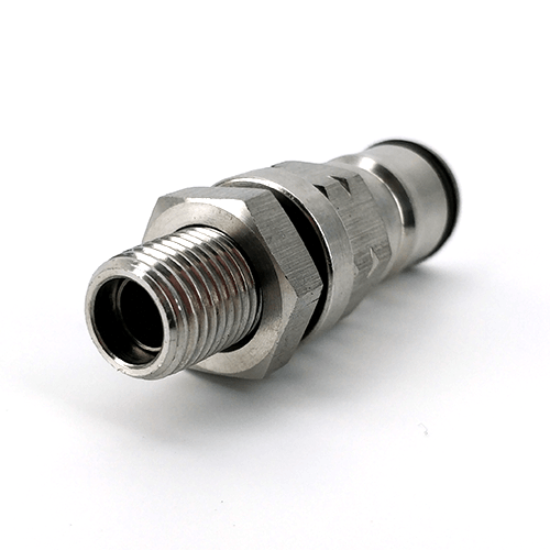 Gas Ball Lock Post with 1/4inch bulkhead assembly - KegLand