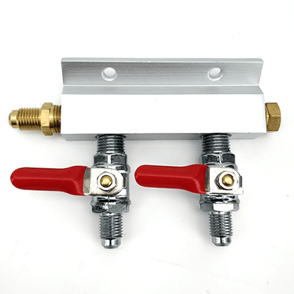 Gas Line Manifold Splitter 2 ways (MFL Thread) - KegLand