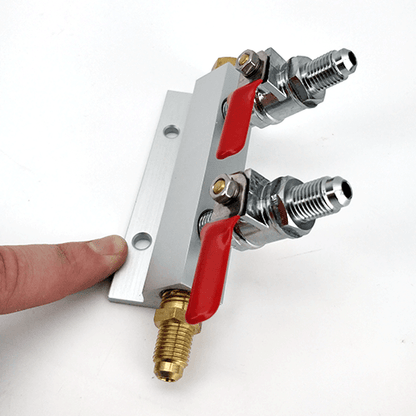 Gas Line Manifold Splitter 2 ways (MFL Thread) - KegLand