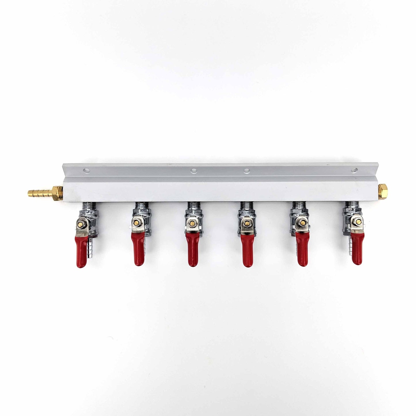 Gas Line Manifold Splitter 6 ways (1/4inch, 6mm Barb) - KegLand