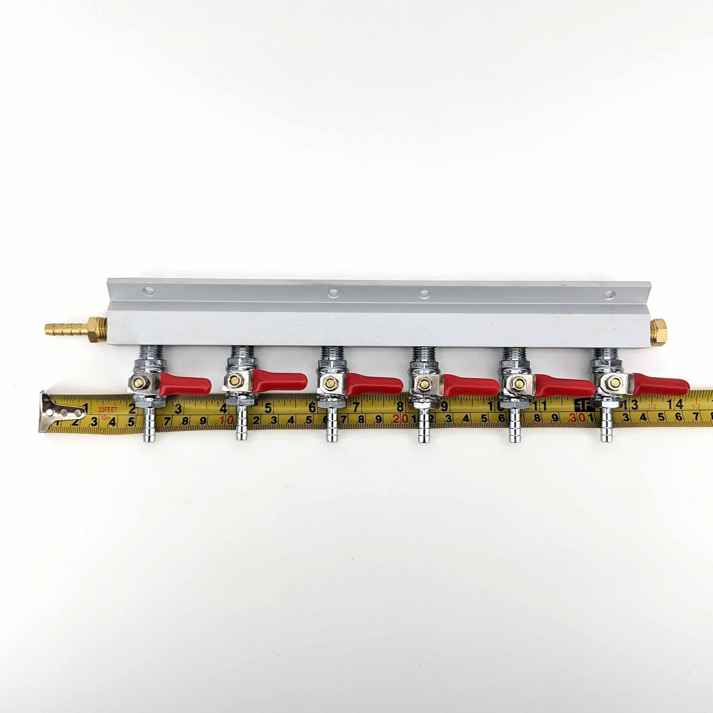 Gas Line Manifold Splitter 6 ways (1/4inch, 6mm Barb) - KegLand