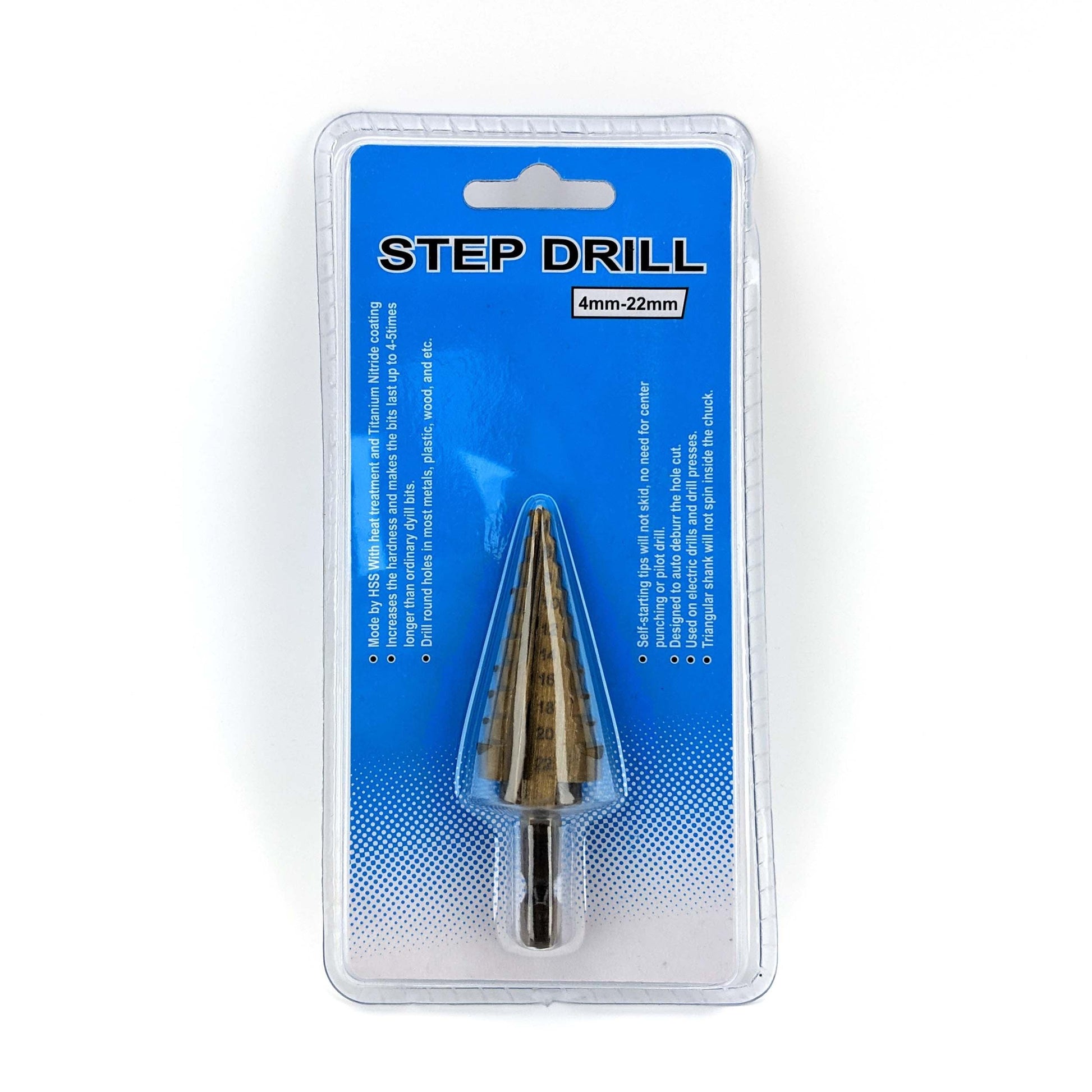 HSS Step Stepped Drill Bit 4mm-22mm - KegLand