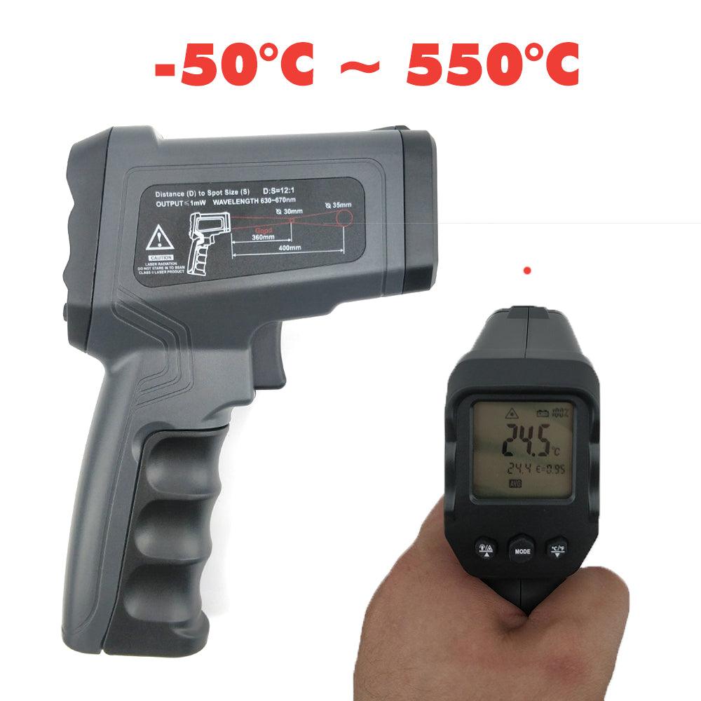 Infrared Thermometer Gun -50C to +580C (Black) - KegLand