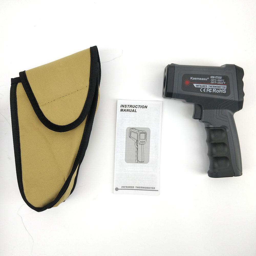 Infrared Thermometer Gun -50C to +580C (Black) - KegLand