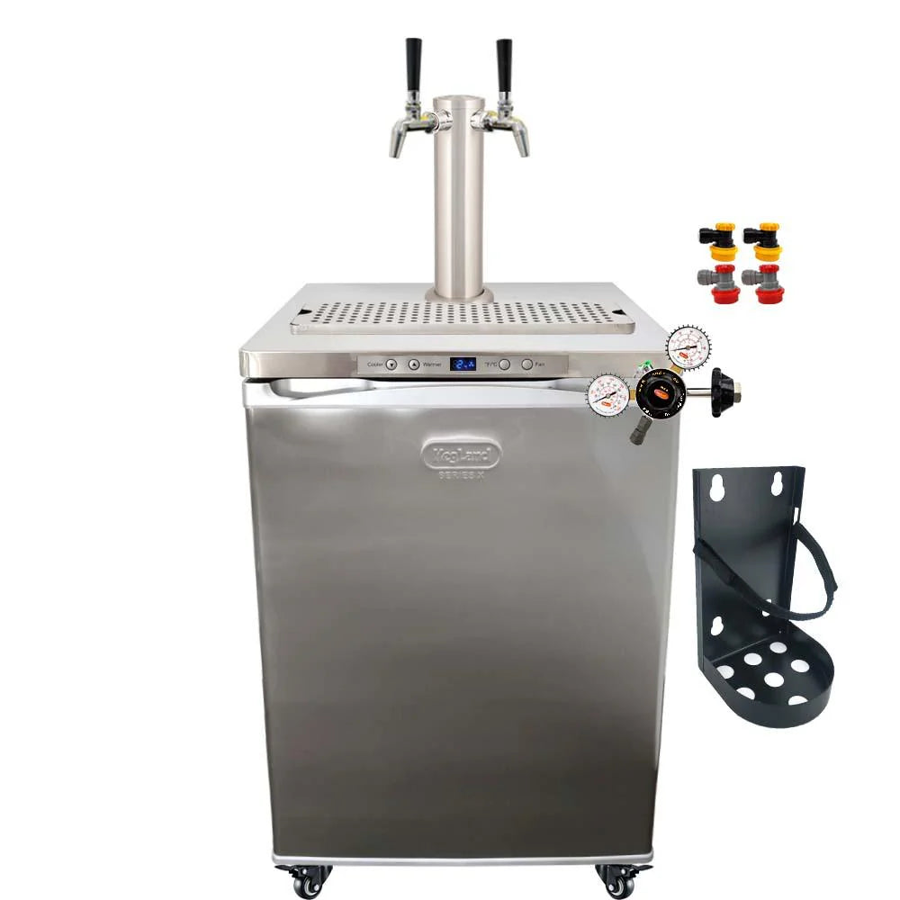 Double Tap Series X.1 Stainless steel Kegerator Bundle