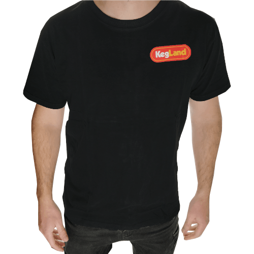 KegLand T-Shirt - Black Colour Print (Large) - BrewZilla Back - KegLand