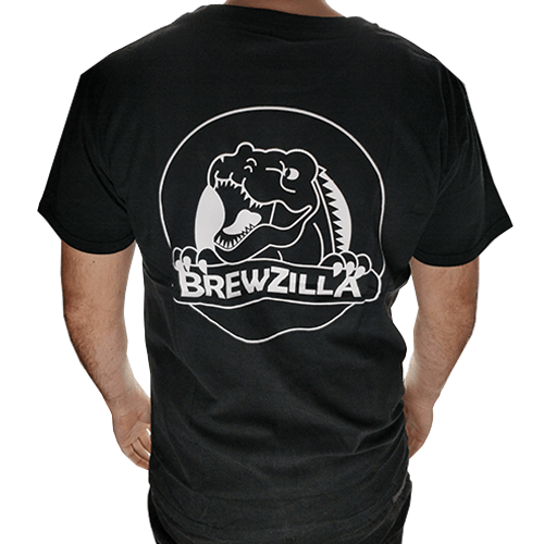 KegLand T-Shirt - Black Colour Print (Large) - BrewZilla Back - KegLand