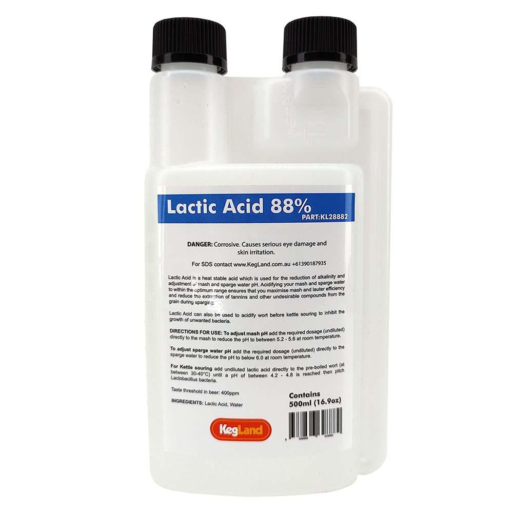 Lactic Acid 88% - pH Adjuster (500ml) 16oz - KegLand