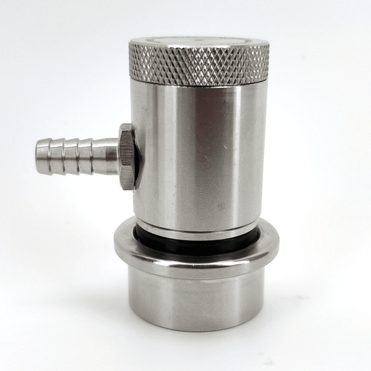 Machined Stainless Ball Lock Disconnect - Barb (Black/Liquid) - KegLand