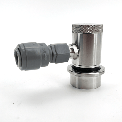 Machined Stainless Ball Lock Disconnect - MFL Thread (Black/Liquid) - KegLand