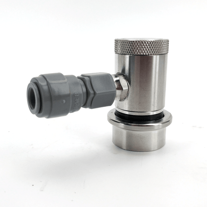 Machined Stainless Ball Lock Disconnect - MFL Thread (Black/Liquid) - KegLand