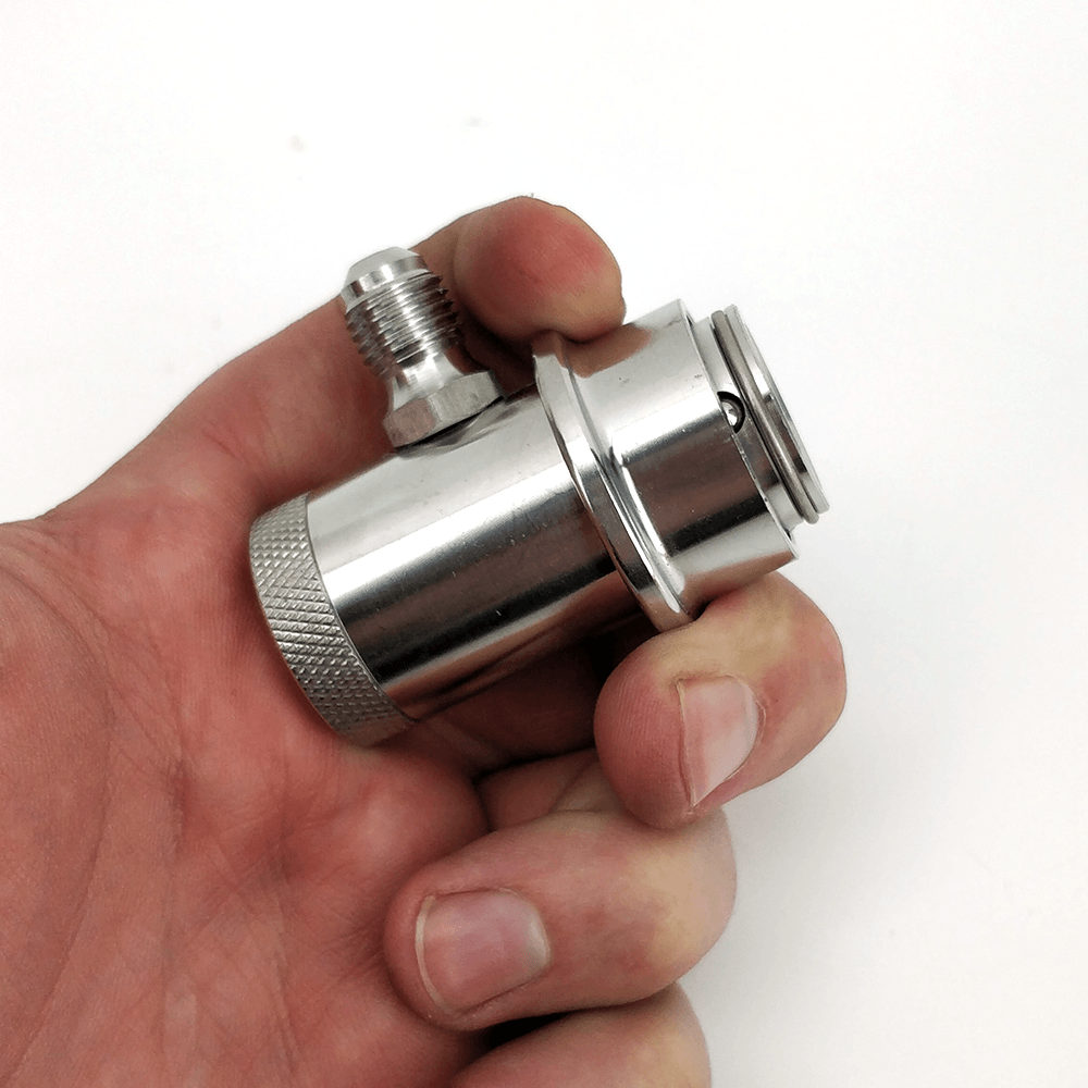 Machined Stainless Ball Lock Disconnect - MFL Thread (Black/Liquid) - KegLand