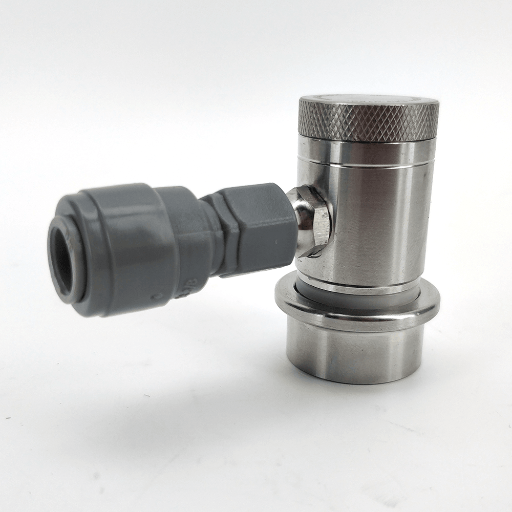 Machined Stainless Ball Lock Disconnect - MFL Thread (Grey/Gas) - KegLand