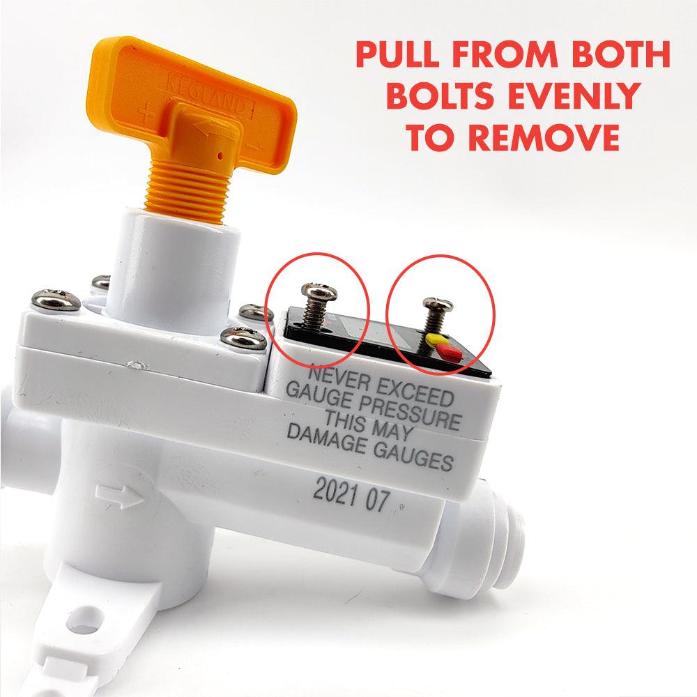 Mini Digital Illuminated Gauge 27mm x 27mm x 8mm 0-100psi High Accuracy - KegLand