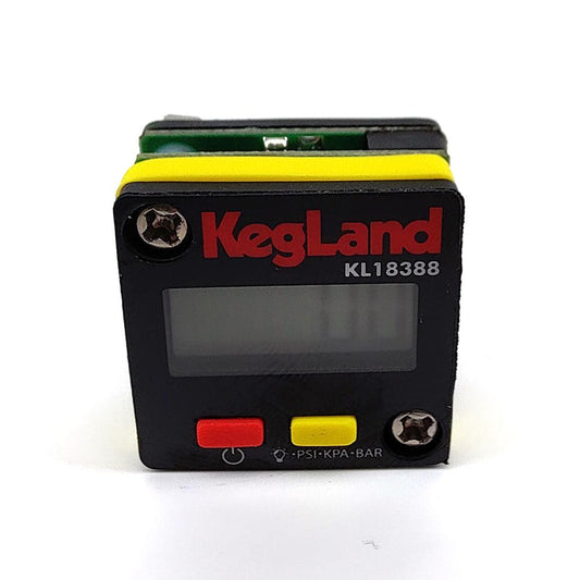 Mini Digital Illuminated Gauge 27mm x 27mm x 8mm 0-100psi High Accuracy - KegLand