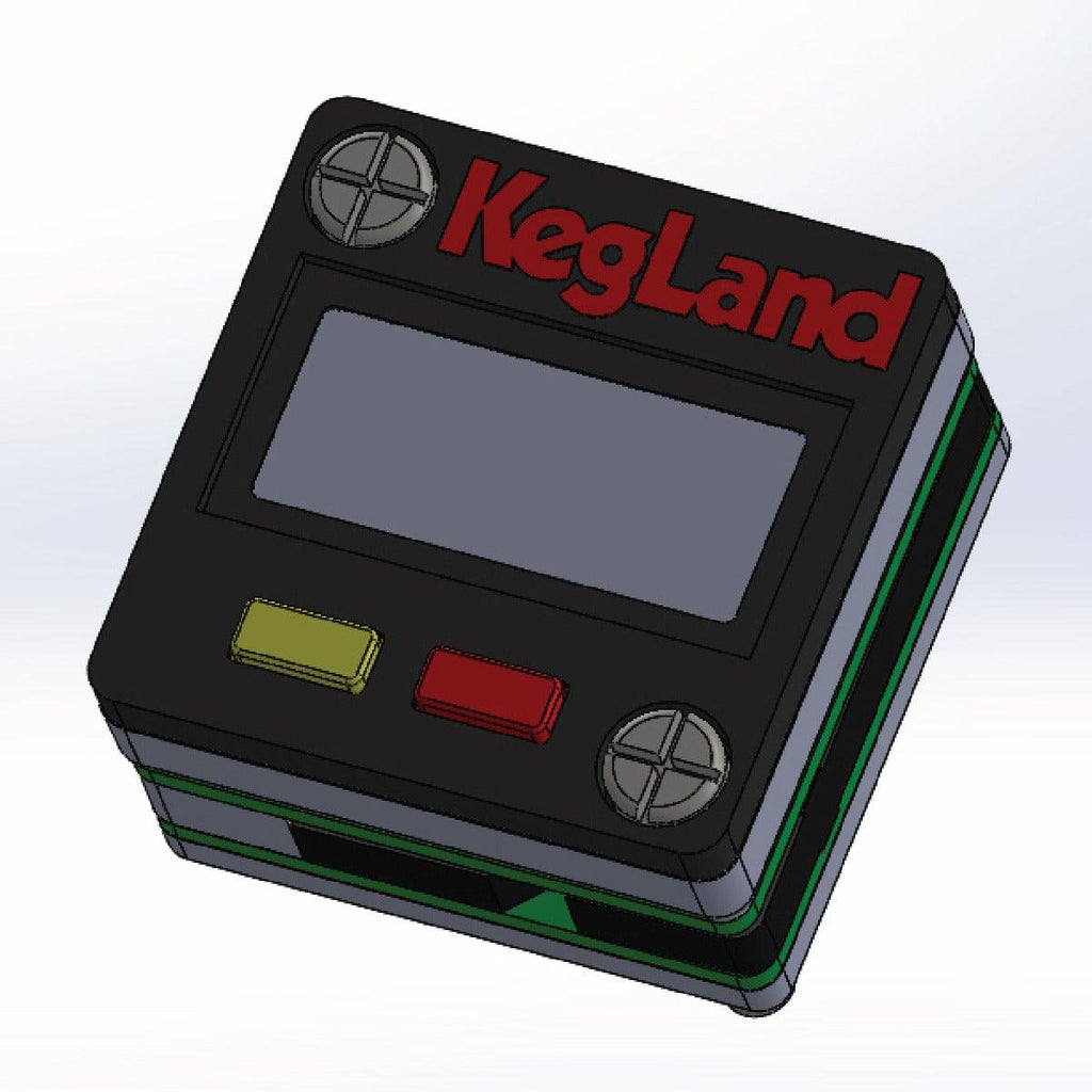 Mini Digital Illuminated Gauge 27mm x 27mm x 8mm 0-100psi High Accuracy - KegLand